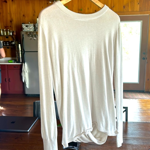 lululemon Bring it Backbend Sweater - Heathered Dune - size 8 - Picture 4 of 9